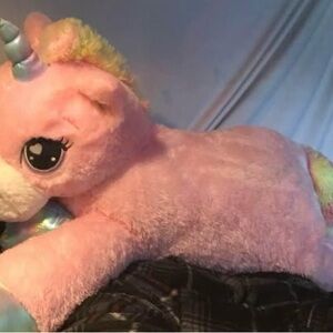 Huge Pink Unicorn Plush Toy